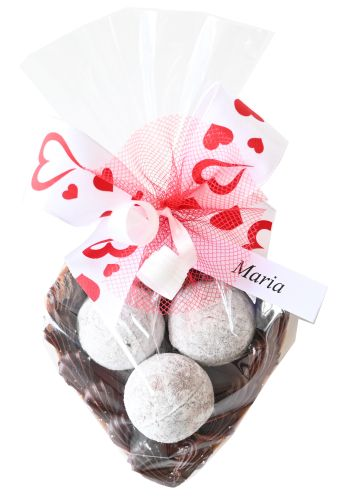 Tischdeko Champagner-Truffes 3er