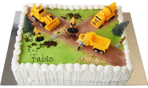Spielzeugtorte Baustelle